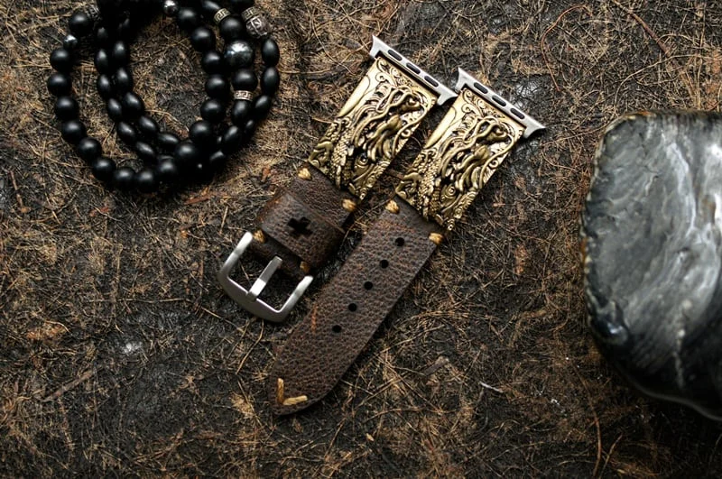Dragon Bronze Pendants Strap ( 2pieces) for Panerai or Apple Watch 1 and 2 – image 5
